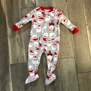18m Footed Santa Pajamas